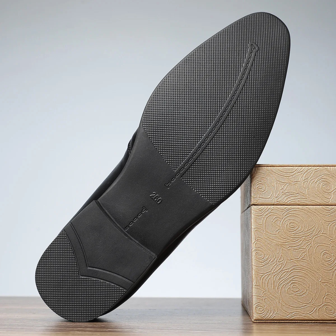 Calivento Leather Croc Loafers