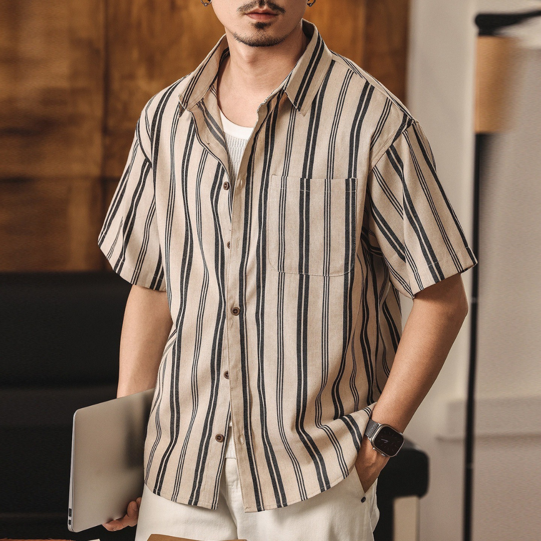 Rhodes Stripe Linen Shirt