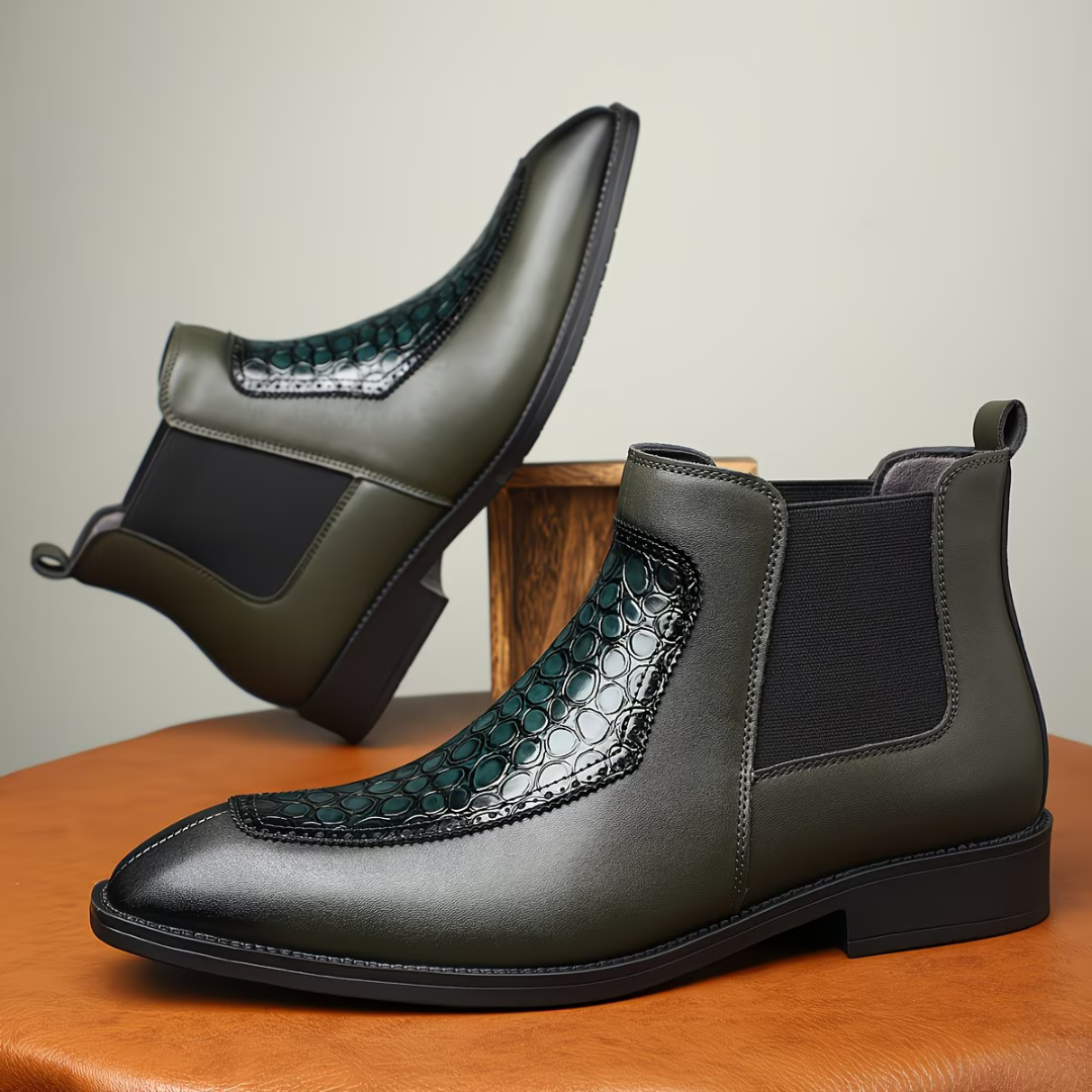 Vexlani Leather Chelsea Boots