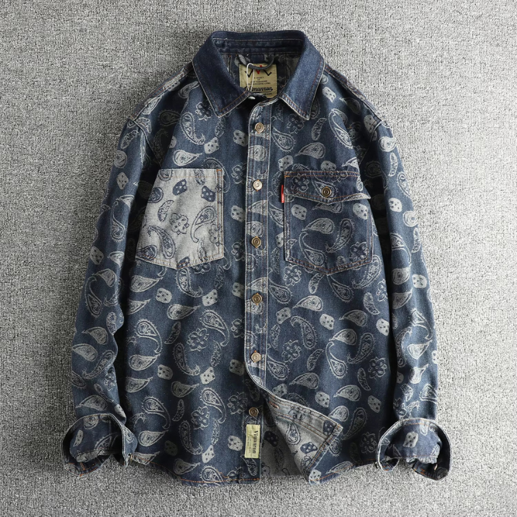 Vintage Paisley Forge Utility Shirt