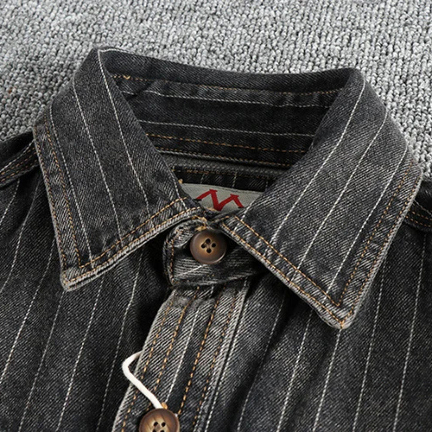 Vintage Charcoal Utility Shirt