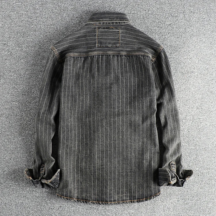 Vintage Charcoal Utility Shirt