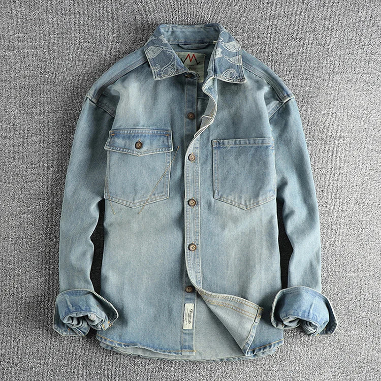 Vintage Paisley Utility Shirt
