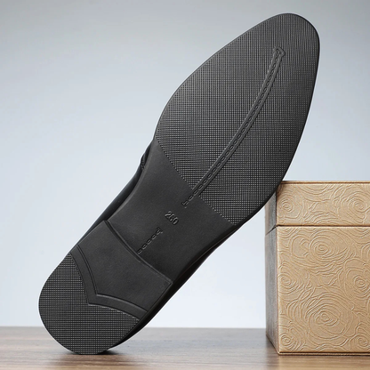 Calivento Leather Croc Loafers