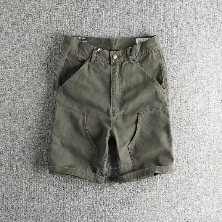 Vintage Railman Double-Knee Utility Shorts