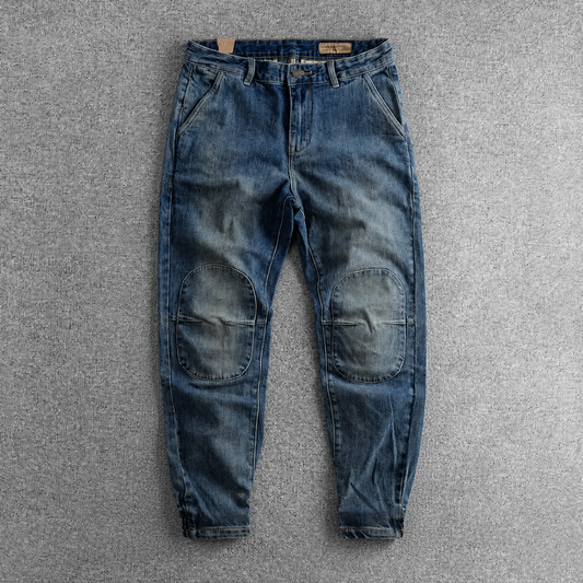 True Denim Double-Knee Utility Joggers