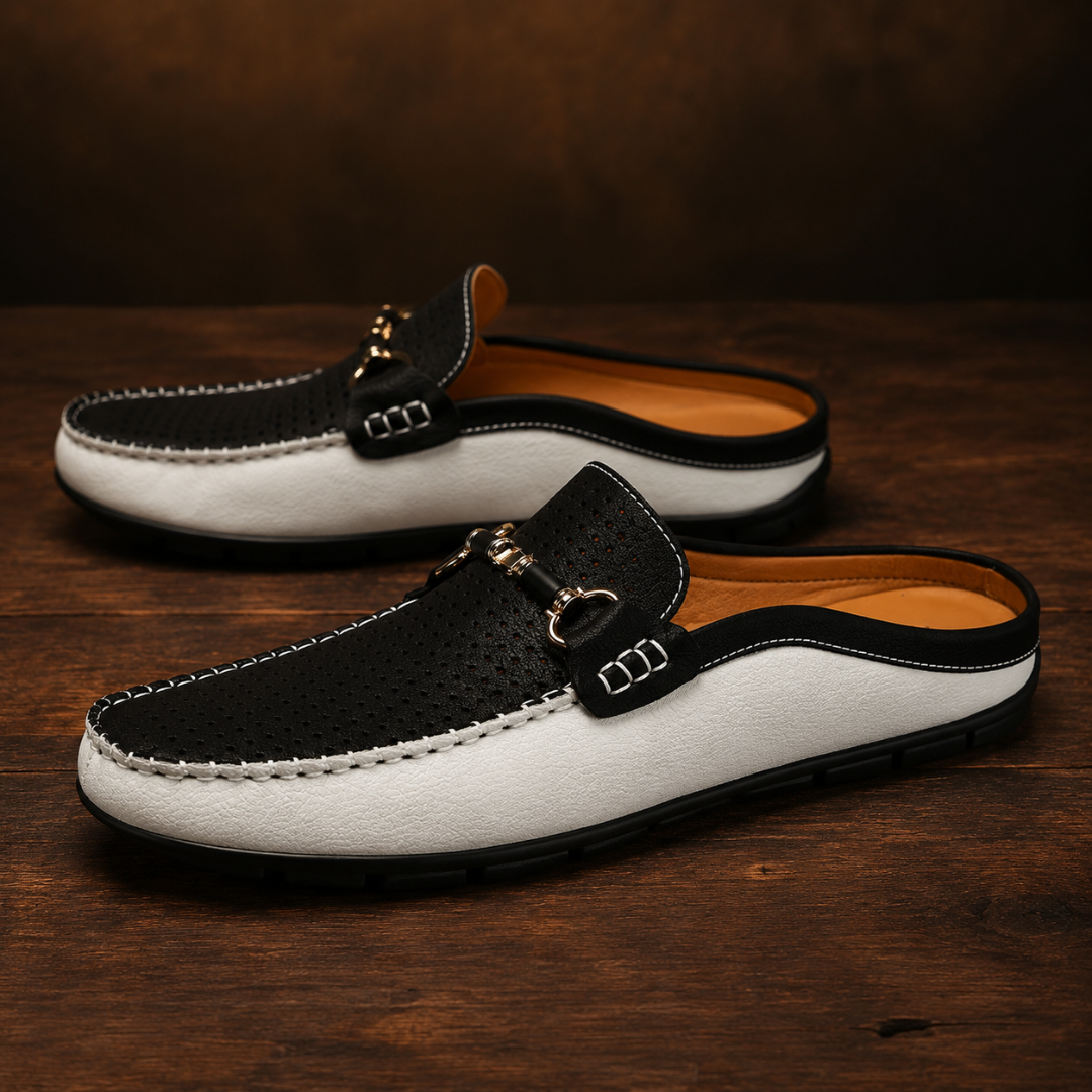 Alveroni Leather Mules