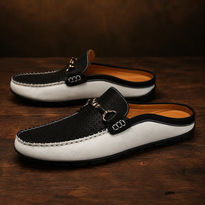 Alveroni Leather Mules