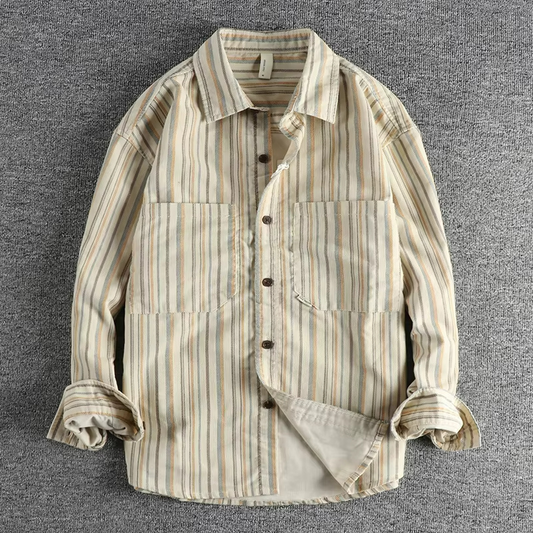 Vintage Ridge Striped Shirt