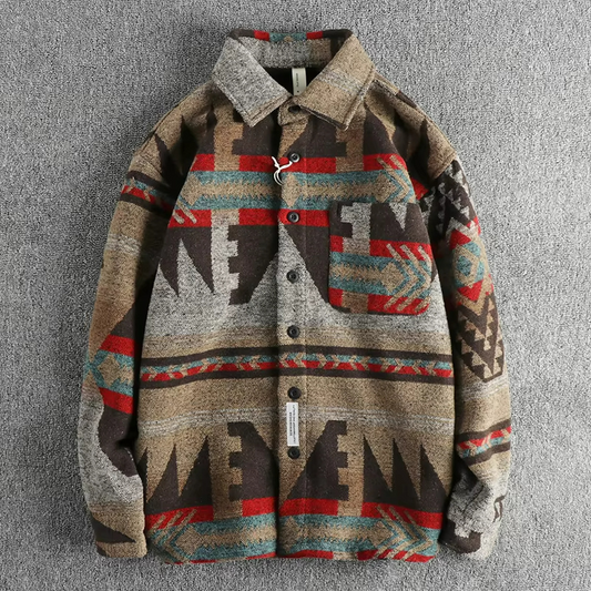 Retro Mountain Wool Shirt