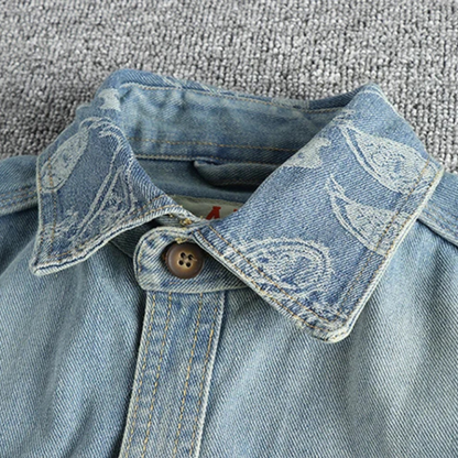 Vintage Paisley Utility Shirt