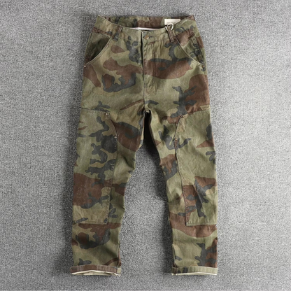 Vintage Camo Double-Knee Utility Pants