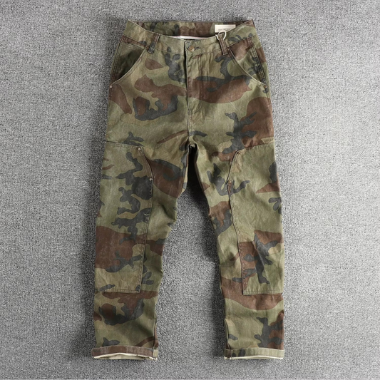 Vintage Camo Double-Knee Utility Pants
