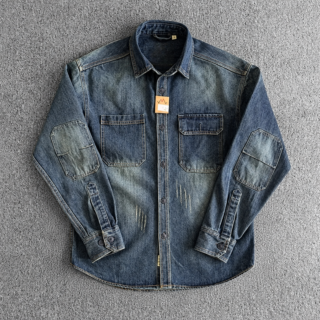 Vintage Distressed Utility Shirt