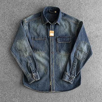 Vintage Distressed Utility Shirt