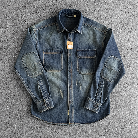 Vintage Distressed Utility Shirt