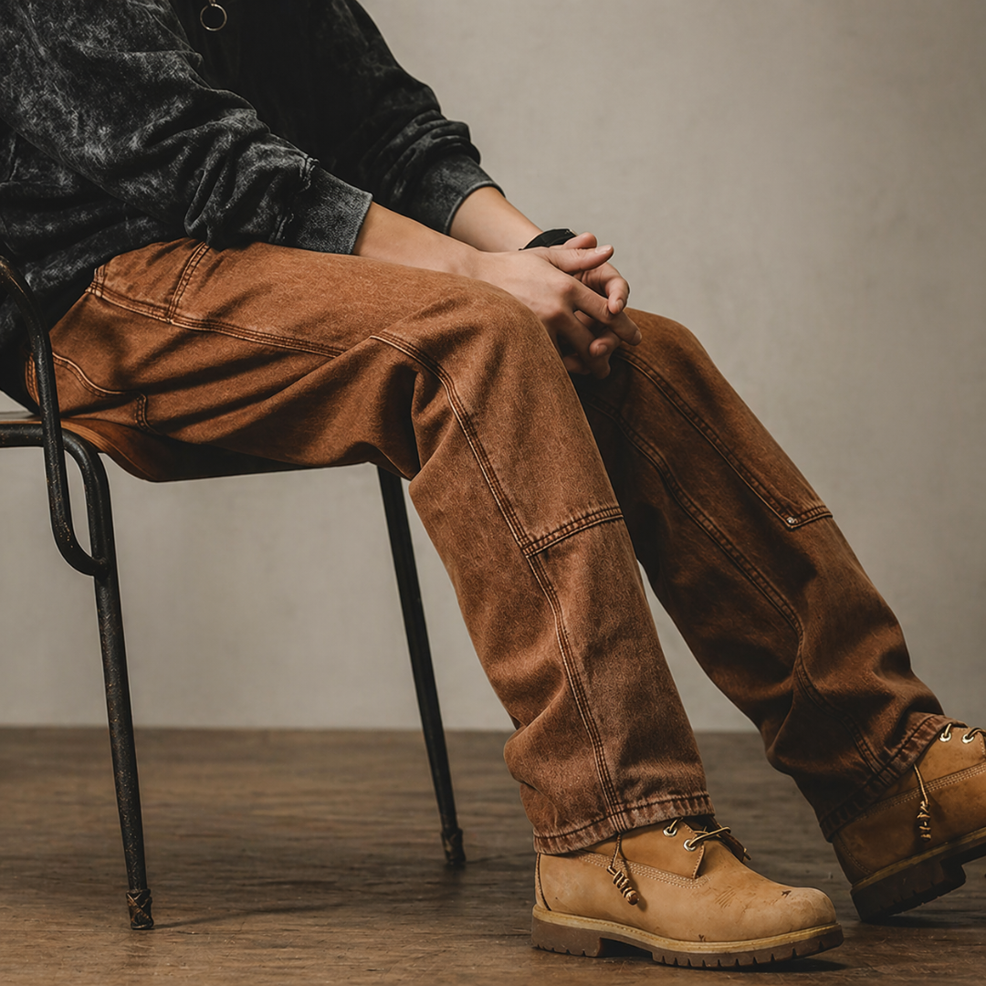 Vintage Rustline Double-Knee Utility Pants
