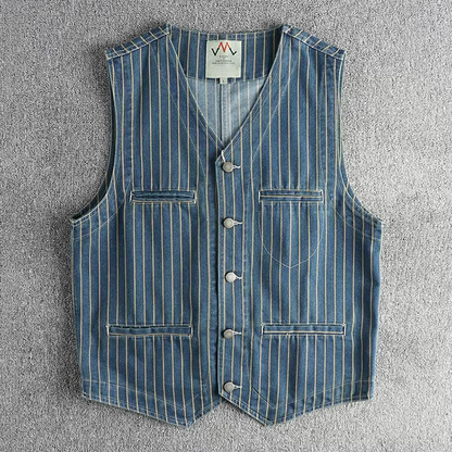 Vintage Mariner Denim Vest