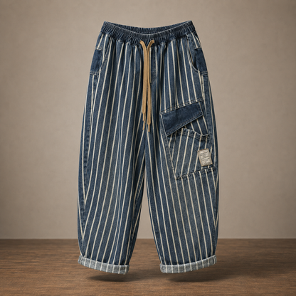 Vintage Pinstripe Baggy Pants