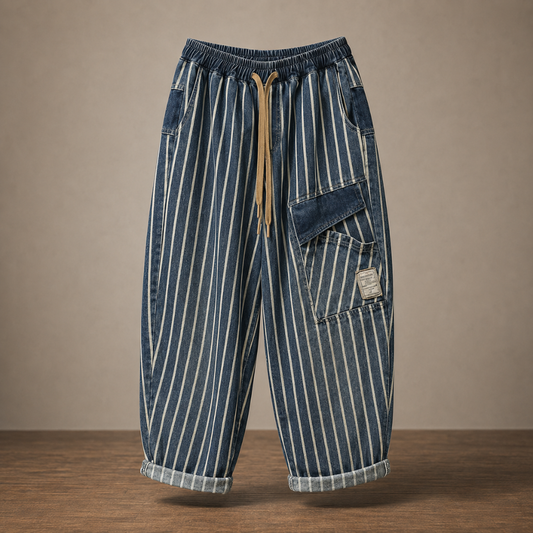 Vintage Pinstripe Baggy Pants