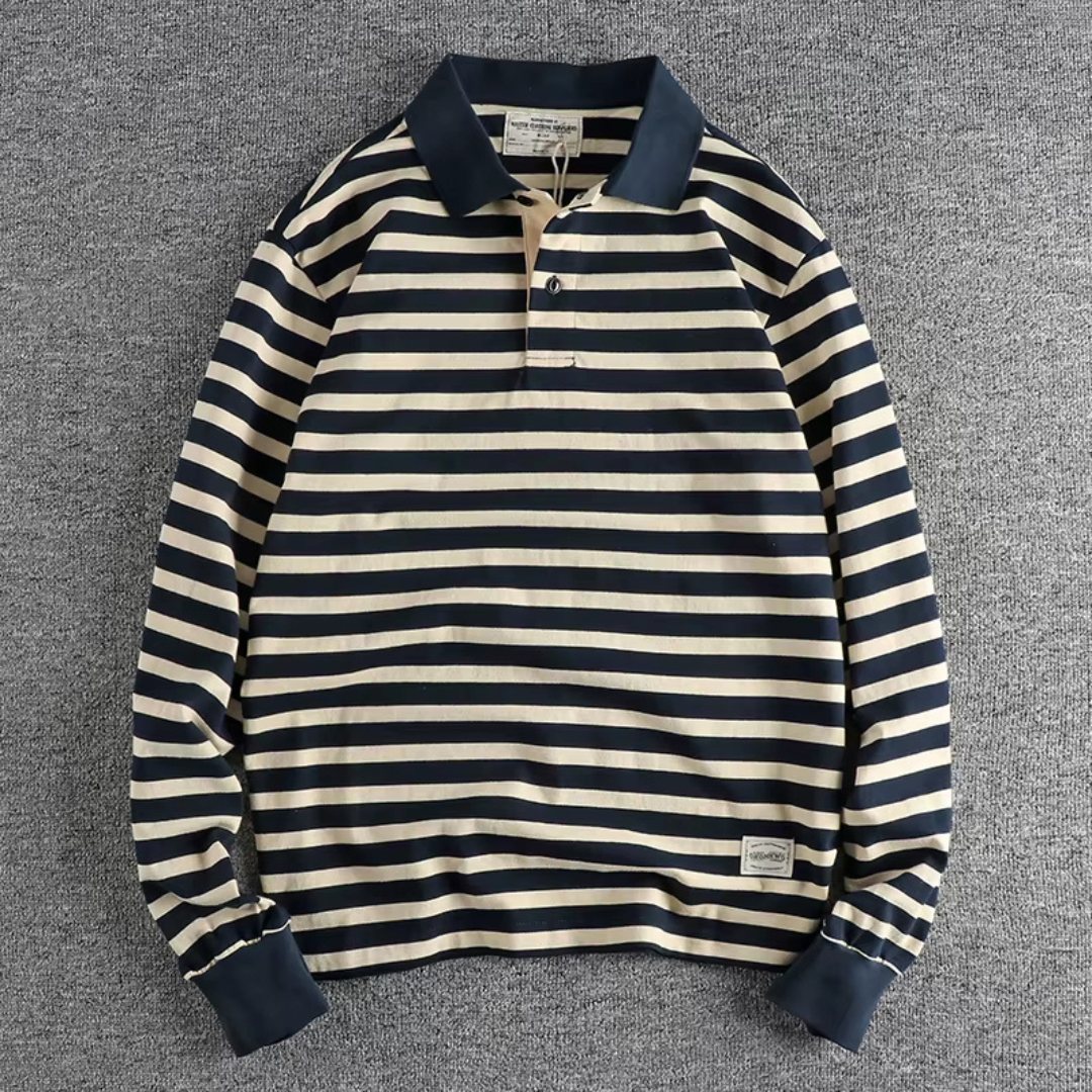 Vintage Offshore Long-Sleeve Polo – Jayce & Ridge