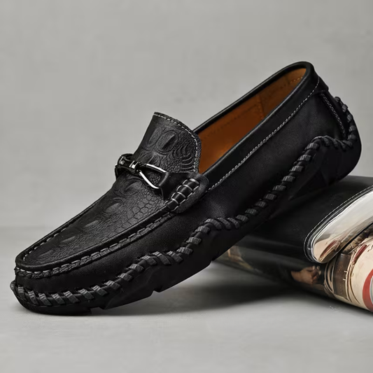 Torvani Croc Bit Loafers
