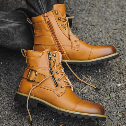 Hardline Leather Utility Boots