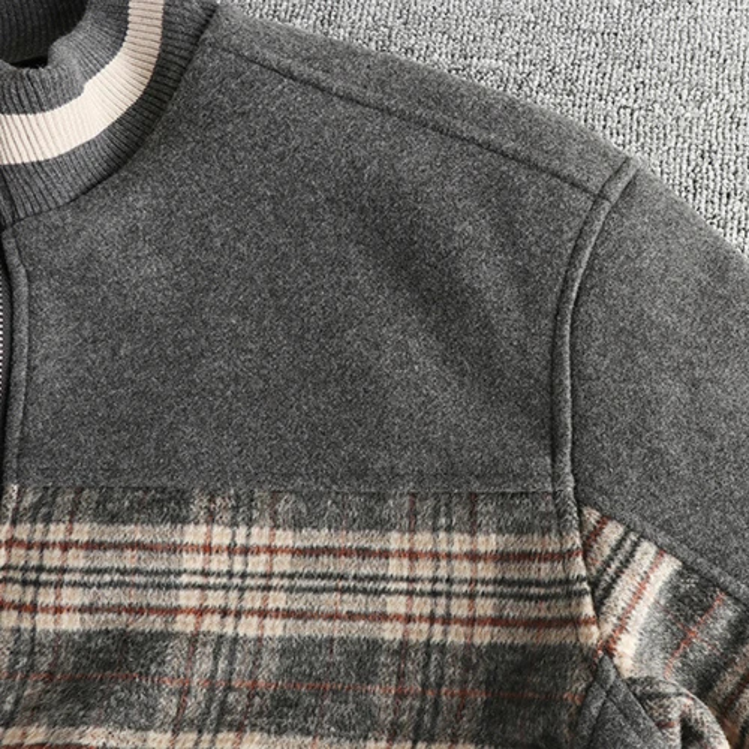 Vintage Calder Plaid Fleece Jacket