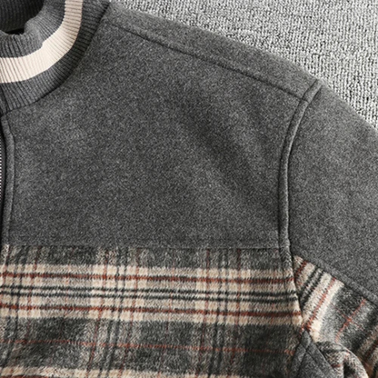 Vintage Calder Plaid Fleece Jacket