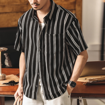 Rhodes Stripe Linen Shirt