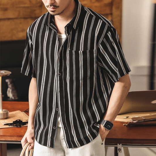 Rhodes Stripe Linen Shirt