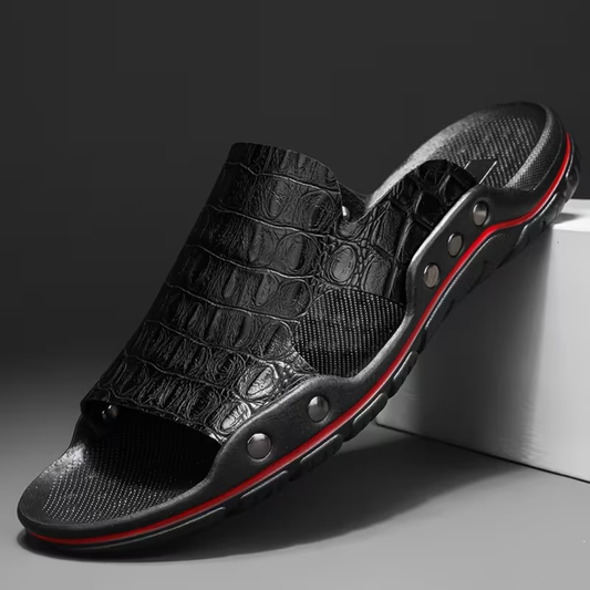 Ardion Croc-Embossed Slides