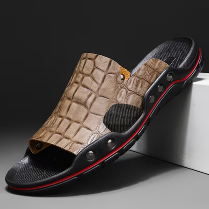 Ardion Croc-Embossed Slides