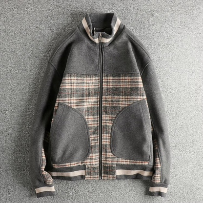 Vintage Calder Plaid Fleece Jacket