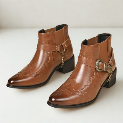 Vintage Templar Leather Boots