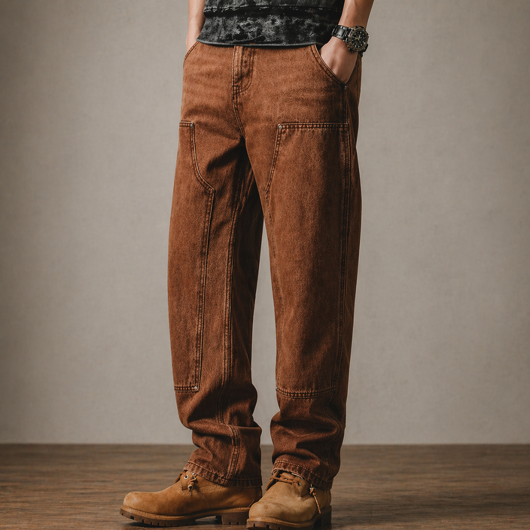 Vintage Rustline Double-Knee Utility Pants