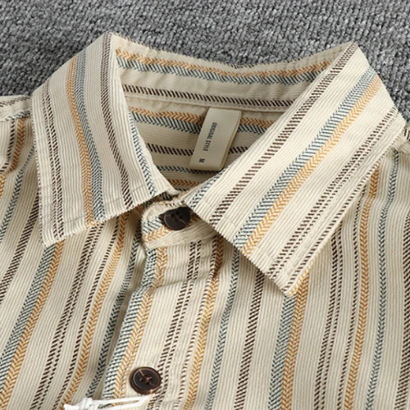 Vintage Ridge Striped Shirt