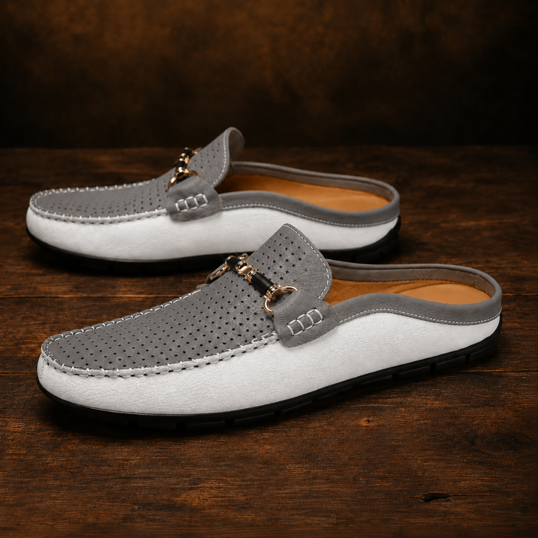 Alveroni Leather Mules