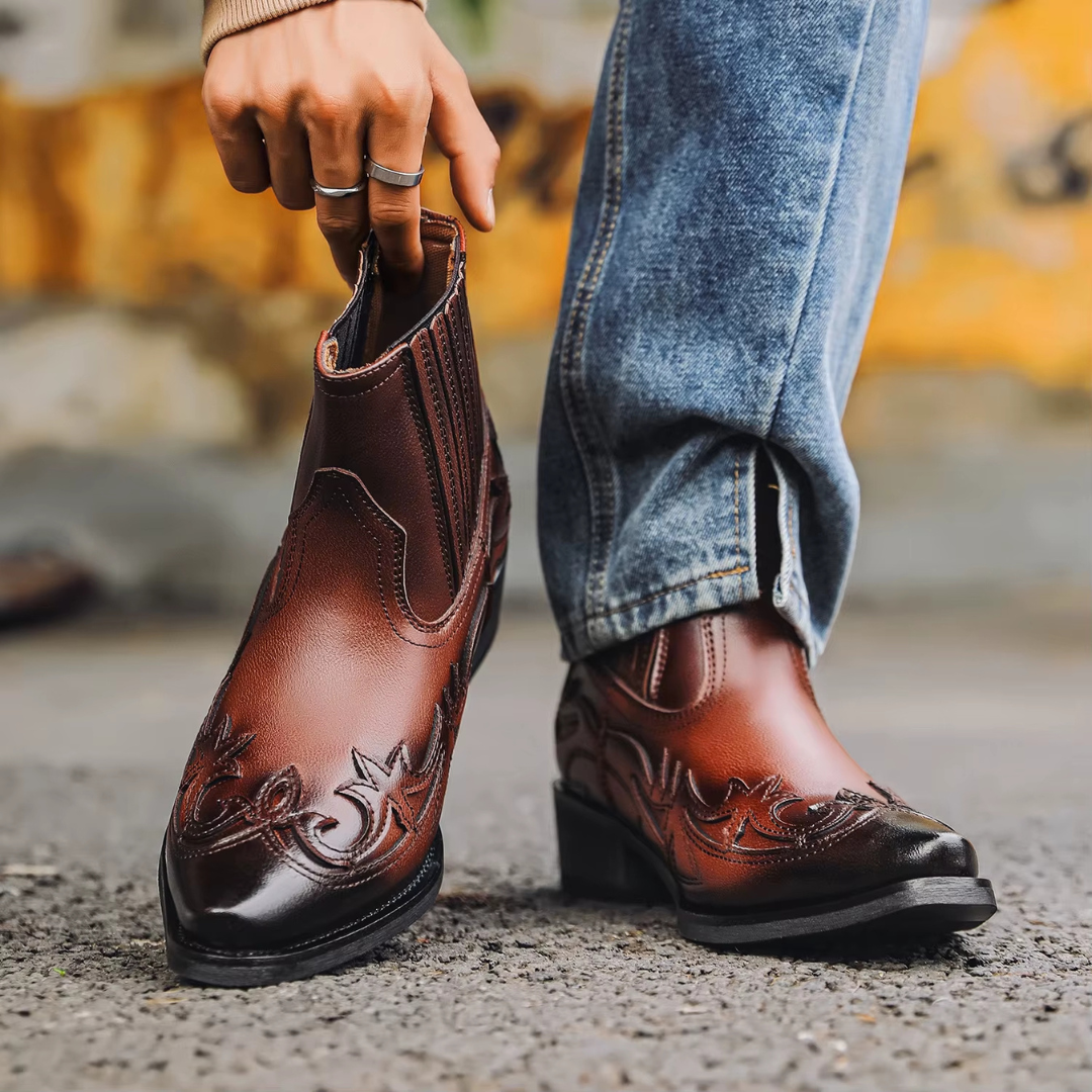 Colton Western Leather Boots