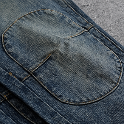 True Denim Double-Knee Utility Joggers
