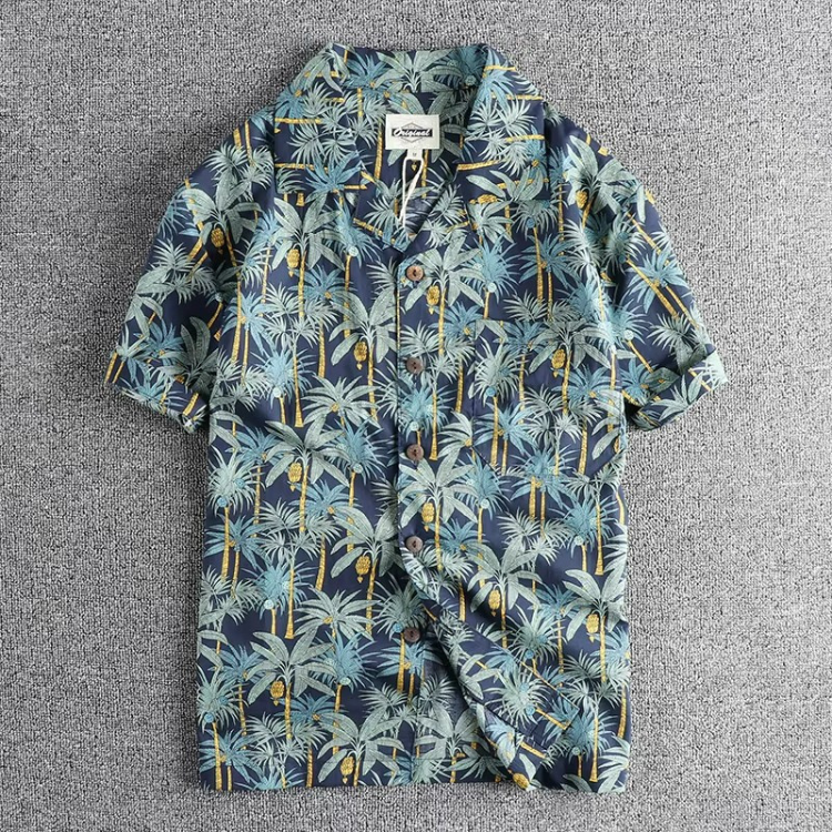 Vintage Seaside Hawaiian Shirt