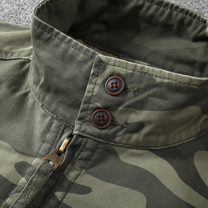 Vintage Field Camo Cargo Jacket