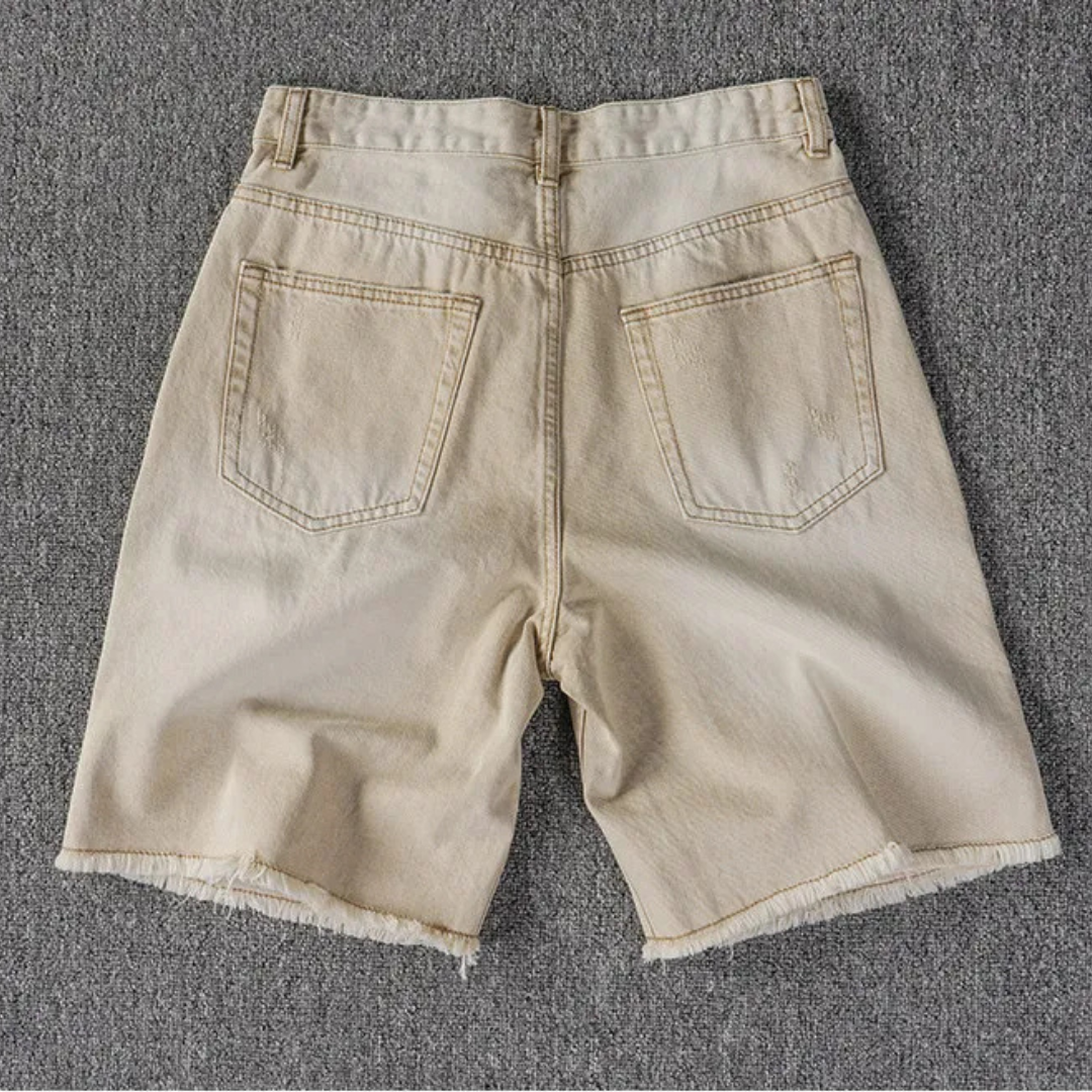 Vintage Hayes Raw-Hem Denim Shorts