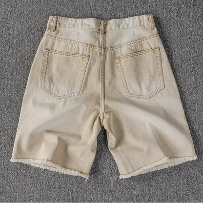 Vintage Hayes Raw-Hem Denim Shorts