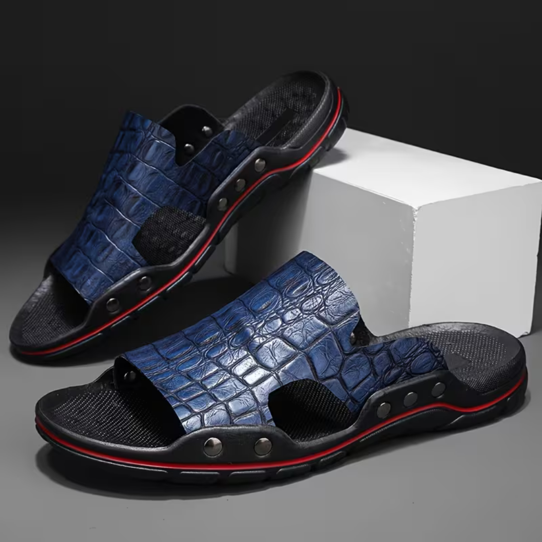 Ardion Croc-Embossed Slides