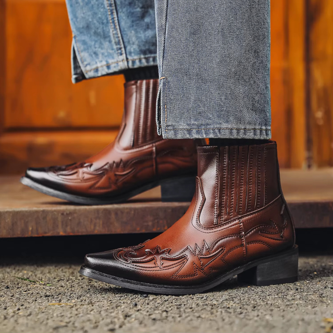 Colton Western Leather Boots