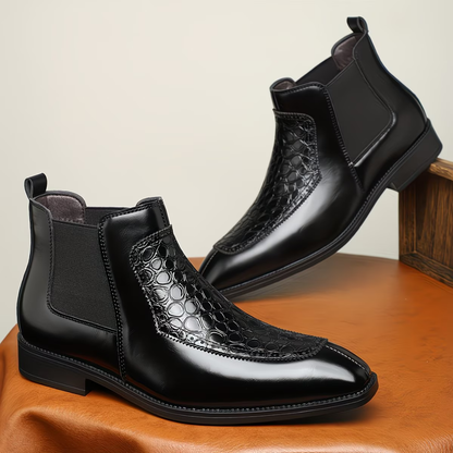 Vexlani Leather Chelsea Boots