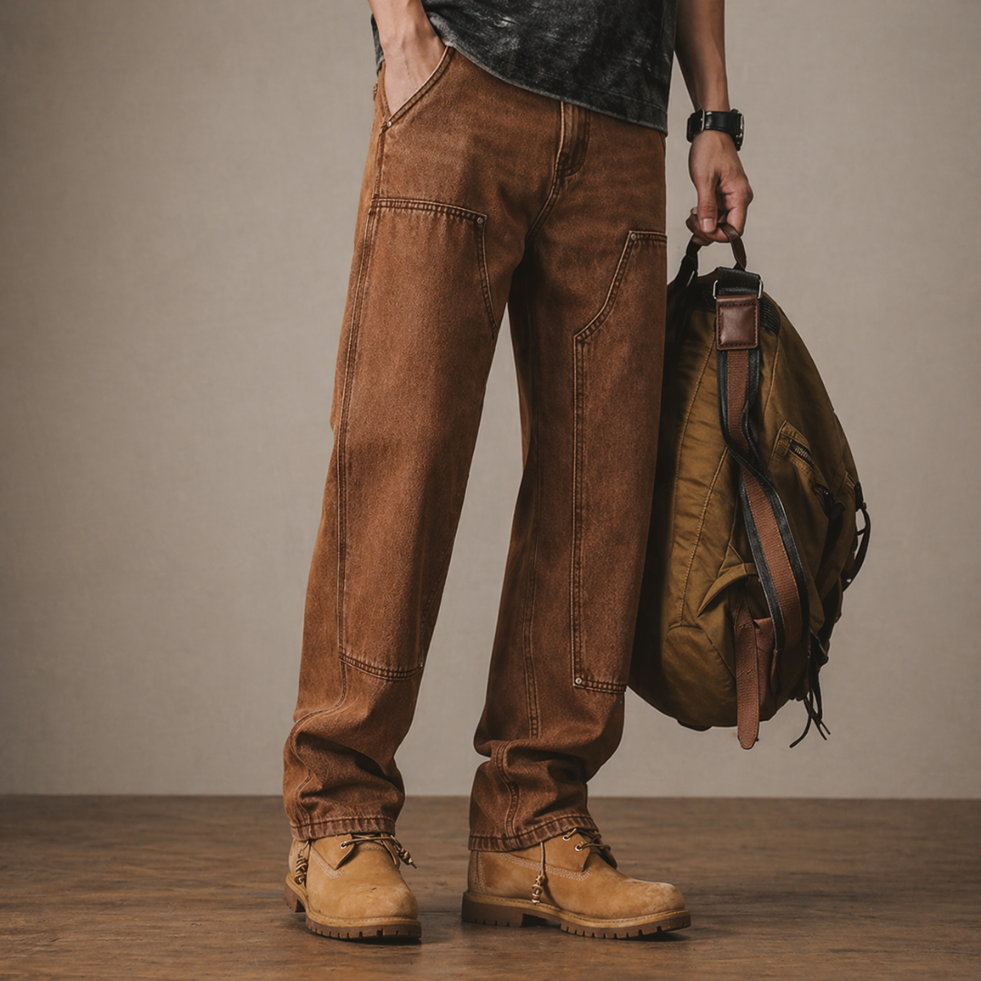 Vintage Rustline Double-Knee Utility Pants