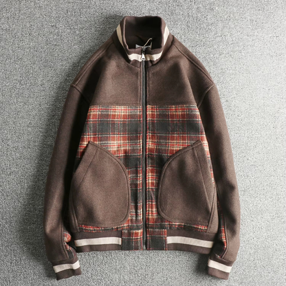 Vintage Calder Plaid Fleece Jacket