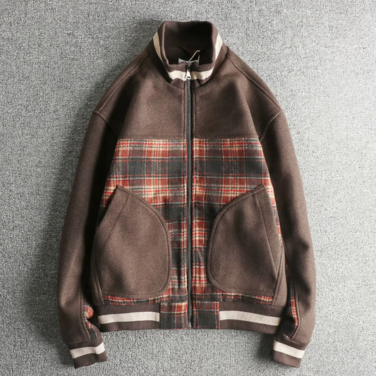 Vintage Calder Plaid Fleece Jacket